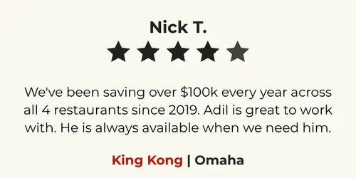 Restaurant owner in Omaha discussing their experience with HuskerPay's merchant processing solutions.